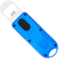 Cobratec Knives Cobratec Otf Bottle Opener Blue 4.62 Oal W/lanyard Loop
