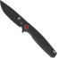 CobraTec Knives Rath Folding Knife, 3.5 in, D2 Steel, Straight Back Blade, G10, Black, CTRATHBLK