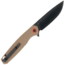 CobraTec Knives Rath Folding Knife, 3.5in, D2 Steel, Straight Back Blade, G-10, Brown Handle, CTRATHBRN