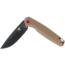 CobraTec Knives Rath Folding Knife, 3.5in, D2 Steel, Straight Back Blade, G-10, Brown Handle, CTRATHBRN