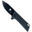Cobratec Knives Small Riptide Folding Knife, 2in, D2 Steel Blade, Drop Point Blade, Black Finish, Black Handle, SCTRTDD2BLK