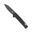 CobraTec Knives Rhino Folding Knife, 3.375in, D2 Stonewashed, Black, CTBLKRHINO