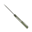 CobraTec Knives Rhino Folding Knife, 3.375in, D2 Stonewashed, Green, CTGRNRHINO