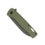 CobraTec Knives Rhino Folding Knife, 3.375in, D2 Stonewashed, Green, CTGRNRHINO