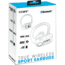 Coby 560 True Wireless Sport Earbuds, White, COBY-CETW560WHI