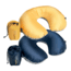 U-Shaped AirCore Down Pillow-Indigo