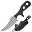 Cold Steel Mini Tac Skinner 6.63in Fixed Blade Knife, Black/Silver, 6.63in, CS-49HSFZ