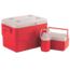 Coleman 3 Piece Cooler Combo, 36  Quart Cooler, 5  Quart Cooler, .3 Gal Jug, Red 6281A753G