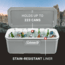 Coleman 316 Series 150-Quart Hard Cooler - Ship In Own Container, Rock Gray/White/Rock Gray, CM1010810001-13