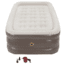 Coleman Airbed Double High PillowStop Air Mattress W/ 120V Pump Combo, Supports up to 300 lbs, Twin, Tan 2000025763