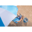 Coleman Day Trip Umbrella, Portable, Blue / White, Diameter 5 ft 6 in / Height 6 ft 8 in 2000014792