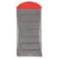 Coleman Dexter Point 50 Big-N-Tall Sleeping Bag, Machine Washable, Gray / Red, 84 x 39 in 2000018133