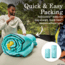 Coleman Flatlands Double Flannel Sleeping Bag, 30F, Blue, CM1010410016-17