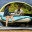Coleman Flatlands Double Flannel Sleeping Bag, 30F, Blue, CM1010410016-17