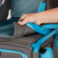 Coleman Treklite Cooler Pack Chair, Built-in 12 Can Cooler, Teal, 14.4 in Seat 2000020321