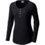Columbia Along the Gorge Thermal Henley Long Sleeve Top - Women's-Black-Large