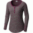 Columbia Along the Gorge Thermal Henley Long Sleeve Top - Women's-Dark Raspberry-Large