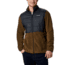 Columbia Basin Butte Fleece Full Zip - Mens, Olive Green, Black, Small, 1861601319-S