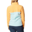 Columbia Benton Springs Half Snap Fleece Pullover - Women's, Aqua Haze/Sunset Peach/Dusty Pink, Large, 1860991321AaHzSstPhDstPkL