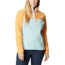 Columbia Benton Springs Half Snap Fleece Pullover - Womens, Aqua Haze/Sunset Peach/Dusty Pink, Large, 1860991321AaHzSstPhDstPkL