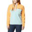 Columbia Benton Springs Half Snap Fleece Pullover - Womens, Aqua Haze/Sunset Peach/Dusty Pink, Large, 1860991321AaHzSstPhDstPkL