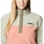Columbia Benton Springs Half Snap Fleece Pullover - Womens, Faded Peach/Safari/Stone Green, Medium, 1860991852FddPhSfrStnGnM