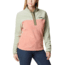 Columbia Benton Springs Half Snap Fleece Pullover - Womens, Faded Peach/Safari/Stone Green, Medium, 1860991852FddPhSfrStnGnM