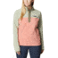 Columbia Benton Springs Half Snap Fleece Pullover - Womens, Faded Peach/Safari/Stone Green, Large, 1860991852FddPhSfrStnGnL
