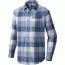 Columbia Boulder Ridge Long Sleeve Flannel Shirt - Men's-Dark Mirage Check-Medium