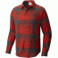 Columbia Boulder Ridge Long Sleeve Flannel Shirt - Men's-Sail Red Check-X-Large