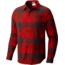 Columbia Boulder Ridge Long Sleeve Flannel Shirt - Men's-Sail Red Check-Small