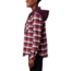 Columbia Canyon Point II Shirt Jac - Womens, Black Cherry Check, Extra Small, 1739321522-XS