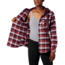 Columbia Canyon Point II Shirt Jac - Womens, Black Cherry Check, Extra Small, 1739321522-XS