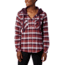 Columbia Canyon Point II Shirt Jac - Womens, Black Cherry Check, Extra Small, 1739321522-XS