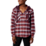 Columbia Canyon Point II Shirt Jac - Womens, Black Cherry Check, Extra Small, 1739321522-XS