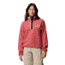 Columbia Helvetia II Cropped Half Snap Fleece - Women's, Washed Red/Moonvista/Dark Stone, Large, 2092231643-643-L