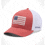 Columbia Mesh Tree Flag Ball Cap, Washed Red, Small/Medium, 1837101643-643-S/M