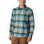 Columbia Cornell Woods Flannel Long Sleeve Shirt - Mens, Stone Blue Buffalo Check, Small, 1617951460StnBlBflChckS