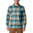 Columbia Cornell Woods Flannel Long Sleeve Shirt - Mens, Stone Blue Buffalo Check, Small, 1617951460StnBlBflChckS
