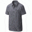 Columbia Declination Trail II Short Sleeve Shirt - Men's -Grey Ash/Floral Lines-Medium