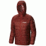 Columbia Diamond 890 TurboDown Jacket - Men's-Deep Rust/Rust Red-Large