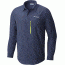 Columbia Featherweight Hike Long Sleeve Shirt - Men's -Zinc/Voltage-X-Large