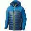 Columbia HeatZone 1000 TurboDown Hooded Jacket - Men's-Dark Compass/Phoenix Blue/Acid Yellow-Small
