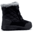 Columbia Ice Maiden Shorty Winter Boots - Womens, Black, Columbia Grey, Medium, 6, 1862391010-6