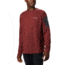 Columbia Mount Defiance Long Sleeve Crew - Men's, Red Jasper, Black, Small, 1866411664-S