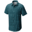Columbia Pilsner Peak Print Mens Short Sleeve Shirt - Mens, Poseidon, Woodgrain, L 1654252343L