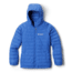 Columbia Powder Lite Girls Hooded Jacket - Girls, Arctic Blue, Large, 1802933446-L