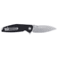 Columbia River Knife & Tool Ibis, Folding Knife, 3.09" Drop Point Blade, D2 Blade Steel, 7.25" Overall Length, Stone Wash Finish, Silver, Black G10 Handle, Liner Lock, 2540