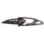 CRKT Snap Folding Knife, 2.55in, 8Cr13MoV Stainless Steel Blade, Drop Point Blade, Black Stainless Steel Handle, 5102NK