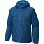 Columbia Saddle Chutes Hooded Jacket - Men's-Phoenix Blue-X-Large